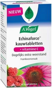 A. VOGEL ECHINAFORCE KAUWTABLETTEN + VITAMINE C FRAMBOZENSMAAK POT 60 STUKS