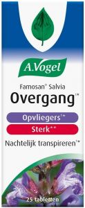 A. VOGEL FAMOSAN SALVIA STERK OPVLIEGERS NACHTELIJK TRANSPIREREN TABLETTEN POT 25 STUKS