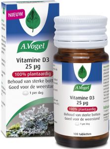 A. VOGEL VITAMINE D3 25 UG TABLETTEN POT 100 STUKS