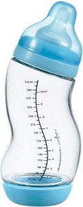 DIFRAX ANTI-COLIC WIDE 0+ MAANDEN BLAUW GLAS S BABYFLES 310 ML 1 STUK