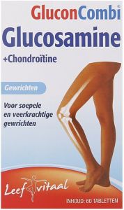 GLUCON COMBI GLUCOSAMINE + CHONDROITINE GEWRICHTEN TABLETTEN DOOSJE 60 STUKS