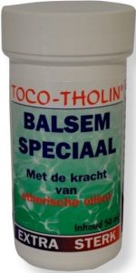 TOCO-THOLIN BALSEM SPECIAAL MET DE KRACHT VAN ETHERISCHE OLIEN EXTRA STERK POT 50 ML