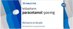 LEIDAPHARM PARACETAMOL 500 MG TABLETTEN DOOSJE 20 STUKS