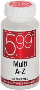 5.99 MULTI A-Z TABLETTEN POT 58 STUKS