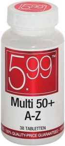 5.99 MULTI 50+ A-Z TABLETTEN POT 38 STUKS