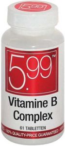 5.99 VITAMINE B COMPLEX TABLETTEN POT 61 STUKS