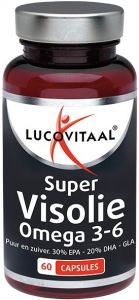 LUCOVITAAL SUPER VISOLIE OMEGA 3-6 CAPSULES POT 60 STUKS