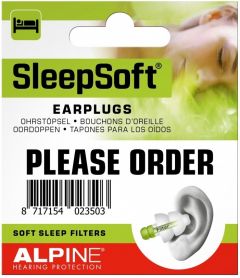 ALPINE SLEEPSOFT EARPLUGS OORDOPJES DOOSJE 2 STUKS