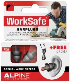 ALPINE WORKSAFE EARPLUGS OORDOPJES DOOSJE 2 STUKS