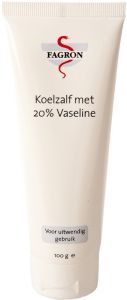 FAGRON KOELZALF MET 20% VASELINE TUBE 100 GRAM