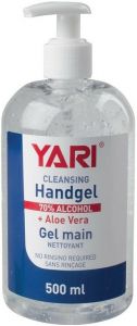 YARI CLEANSING HANDGEL 70% ALCOHOL POMP 500 ML