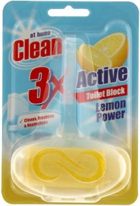 AT HOME LEMON TOILETBLOK PAK 40 GRAM