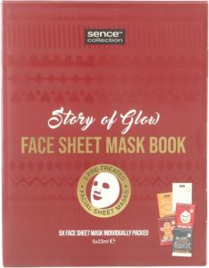 SENCE STORY OF GLOW FACE SHEET MASK BOOK GESCHENKSET 1 STUK