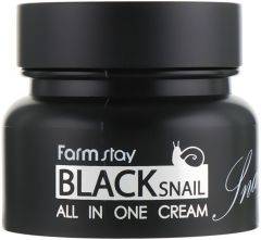 FARMSTAY BLACK SNAIL ALL IN ONE CREAM GEZICHTSCREME POT 75 ML