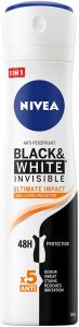 NIVEA BLACK & WHITE INVISIBLE ULTIMATE IMPACT DEO SPRAY SPUITBUS 150 ML