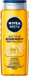 NIVEA MEN ACTIVE ENERGY SHOWER GEL DOUCHEGEL FLACON 500 ML