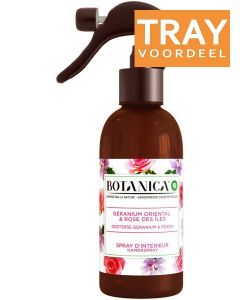 AIRWICK BOTANICA OOSTERSE GERANIUM & ROZEN KAMER SPRAY TRAY 8 X 237 ML