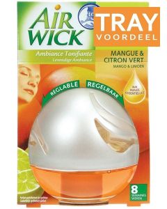 AIRWICK DECOSPHERE MANGO & LIMOEN LUCHTVERFRISSER TRAY 6 X 1 STUK