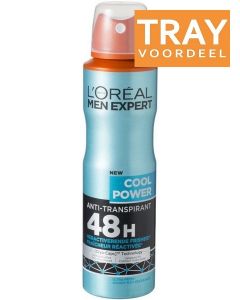 L'OREAL MEN EXPERT COOL POWER 48H DEO SPRAY TRAY 6 X 150 ML