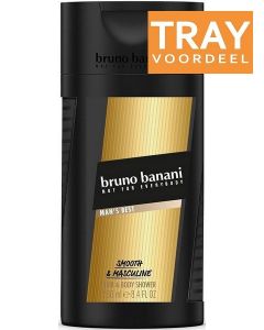 BRUNO BANANI MAN'S BEST HAIR & BODY SHOWER DOUCHEGEL TRAY 6 X 250 ML