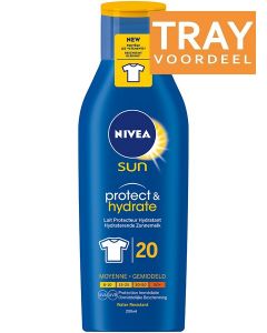NIVEA SUN PROTECT & HYDRATE SPF 20 ZONNEBRAND TRAY 12 X 200 ML
