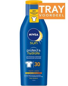 NIVEA SUN PROTECT & HYDRATE SPF 30 ZONNEBRAND TRAY 12 X 200 ML