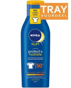 NIVEA SUN PROTECT & HYDRATE SPF 50+ ZONNEBRAND TRAY 12 X 200 ML