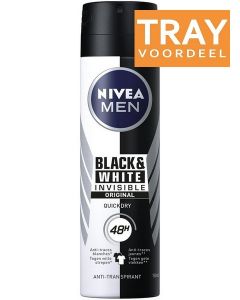 NIVEA MEN BLACK & WHITE INVISIBLE ORIGINAL DEO SPRAY TRAY 6 X 150 ML
