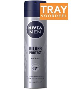 NIVEA MEN SILVER PROTECT DEO SPRAY TRAY 6 X 150 ML