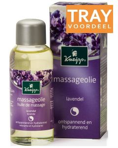 KNEIPP MASSAGEOLIE LAVENDEL ONTSPANNEND & HYDRATEREND TRAY 6 X 100 ML