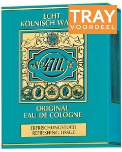 4711 ORIGINAL EDC REFRESHING TISSUES TRAY 12 X 10 STUKS