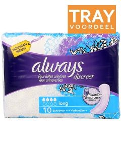 ALWAYS DISCREET LONG VERBAND TRAY 5 X 10 STUKS