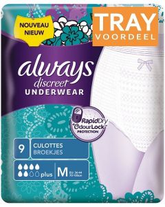 ALWAYS DISCREET PANTS MAXI M BROEKJES TRAY 4 X 9 STUKS