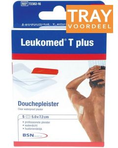 LEUKOMED T PLUS DOUCHEPLEISTER 5.0 X 7.2 CM TRAY 38 X 5 STUKS