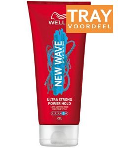WELLA NEW WAVE ULTRA STRONG POWER HOLD GEL TRAY 6 X 200 ML