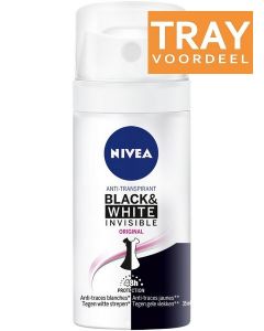 NIVEA BLACK & WHITE INVISIBLE ORIGINAL DEO SPRAY TRAY 8 X 35 ML