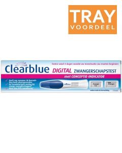 CLEARBLUE DIGITAL ZWANGERSCHAPSTEST TRAY 6 X 1 STUK