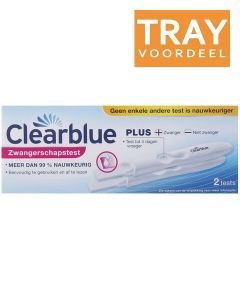 CLEARBLUE PLUS ZWANGERSCHAPSTEST TRAY 6 X 2 STUKS