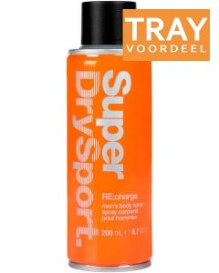 SUPERDRY SPORT RE:CHARGE DEODORANT SPRAY TRAY 6 X 200 ML