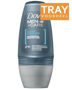 DOVE MEN+CARE CLEAN COMFORT DEO ROLLER TRAY 6 X 50 ML