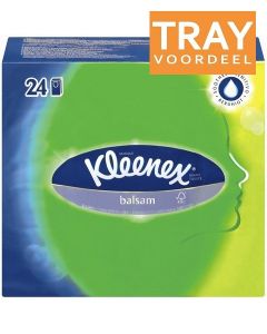 KLEENEX BALSAM ZAKDOEKEN TRAY 8 X 24 X 9 STUKS