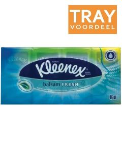 KLEENEX BALSAM FRESH ZAKDOEKEN TRAY 10 X 8 X 12 STUKS