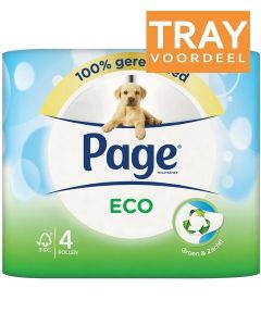 PAGE ECO GROEN & ZACHT TOILETPAPIER TRAY 6 X 4 ROLLEN