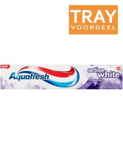 AQUAFRESH ACTIVE WHITE TANDPASTA TRAY 12 X 125 ML