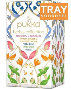 PUKKA HERBAL COLLECTION THEE TRAY 4 X 20 ZAKJES