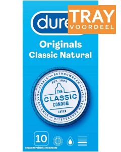 DUREX ORIGINALS CLASSIC NATURAL CONDOOMS TRAY 6 X 10 STUKS