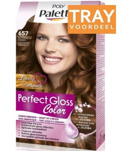 POLY PALETTE 657 BETOVEREND KANEEL PERFECT GLOSS COLOR HAARVERF TRAY 48 X 1 STUK
