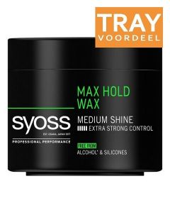 SYOSS MAX HOLD CREAM WAX TRAY 6 X 150 ML