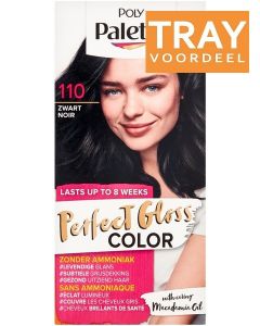 POLY PALETTE PERFECT GLOSS COLOR 110 ZWART HAARVERF TRAY 3 X 1 STUK
