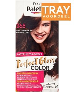 POLY PALETTE PERFECT GLOSS COLOR 365 CHOCOLADEBRUIN HAARVERF TRAY 3 X 1 STUK